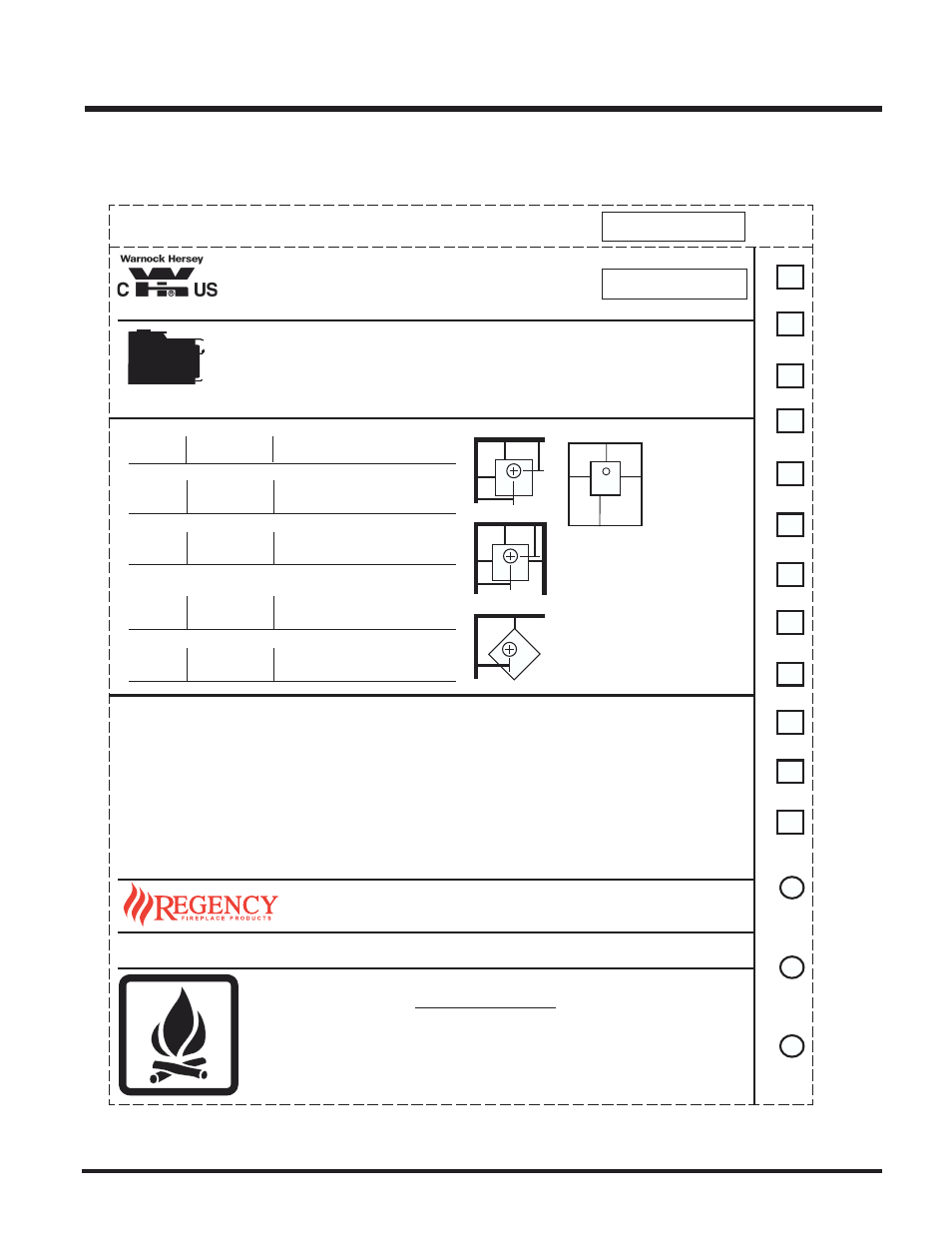 Caution, Safety label | Regency FREESTANDING WOODSTOVES F1100S User Manual | Page 7 / 28