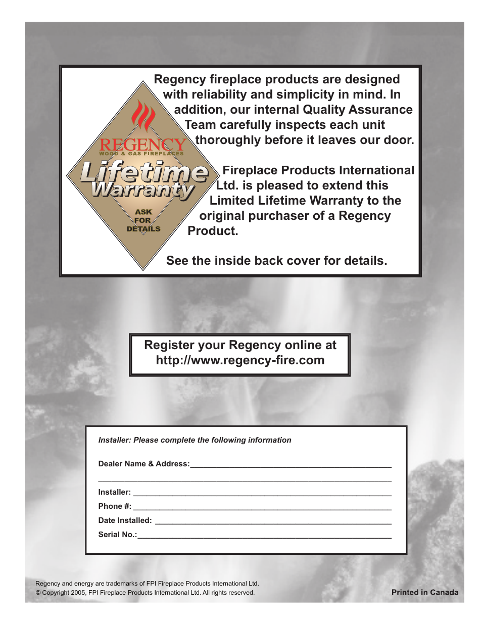 Regency E21-LP1 User Manual | Page 32 / 32