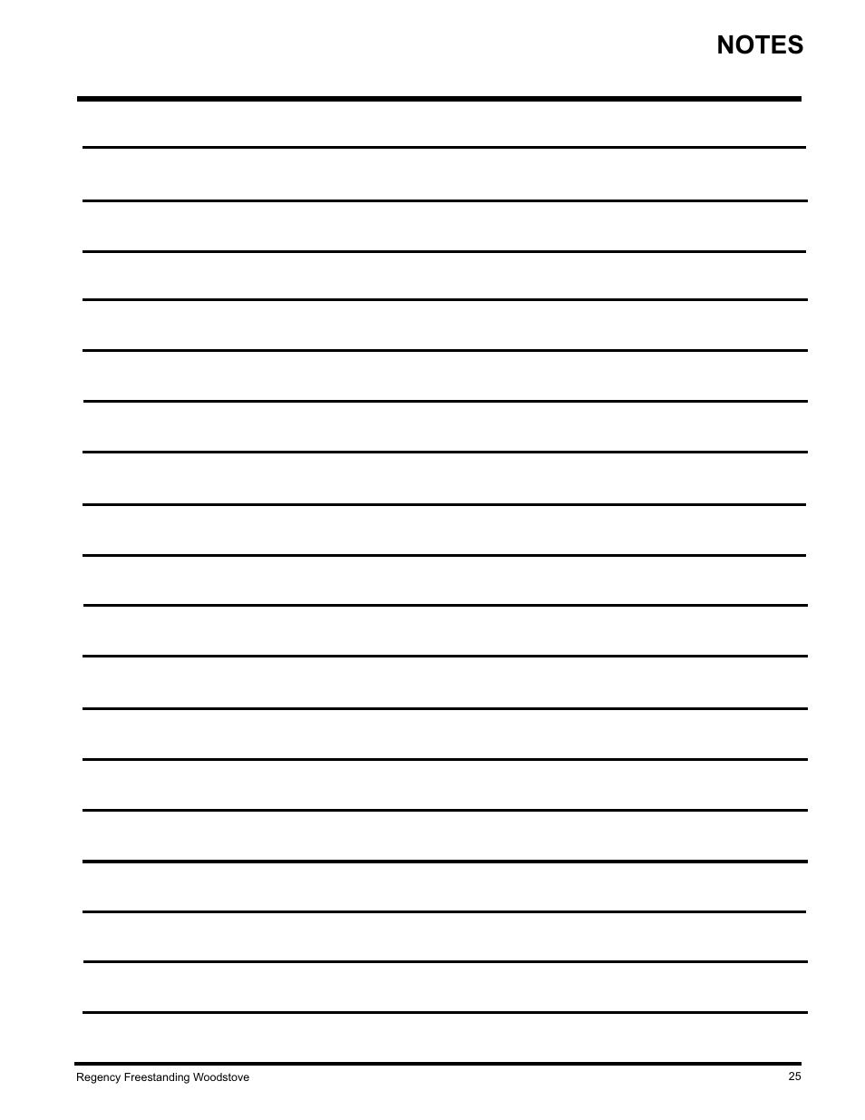 Regency F3100L User Manual | Page 25 / 28