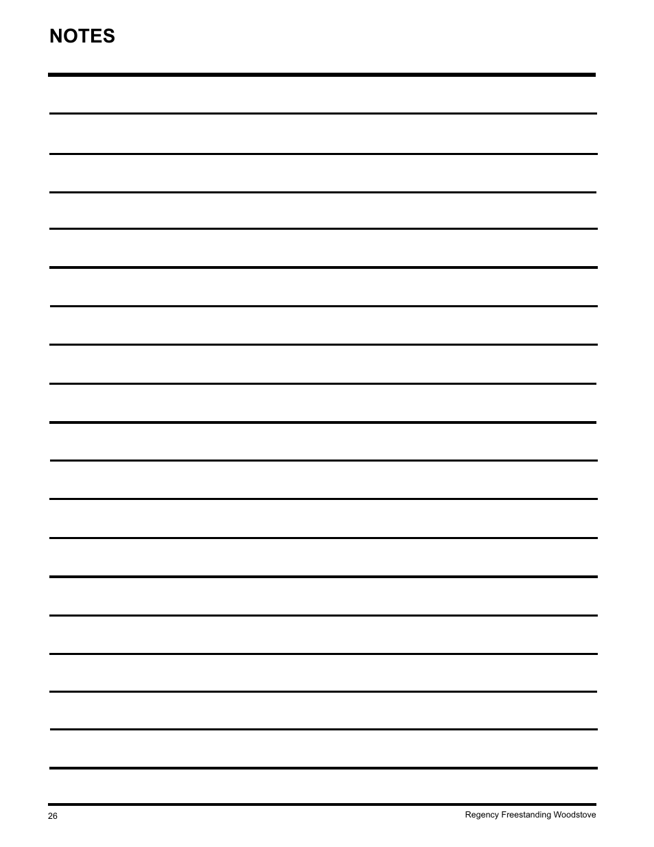 Regency F3100L User Manual | Page 26 / 28