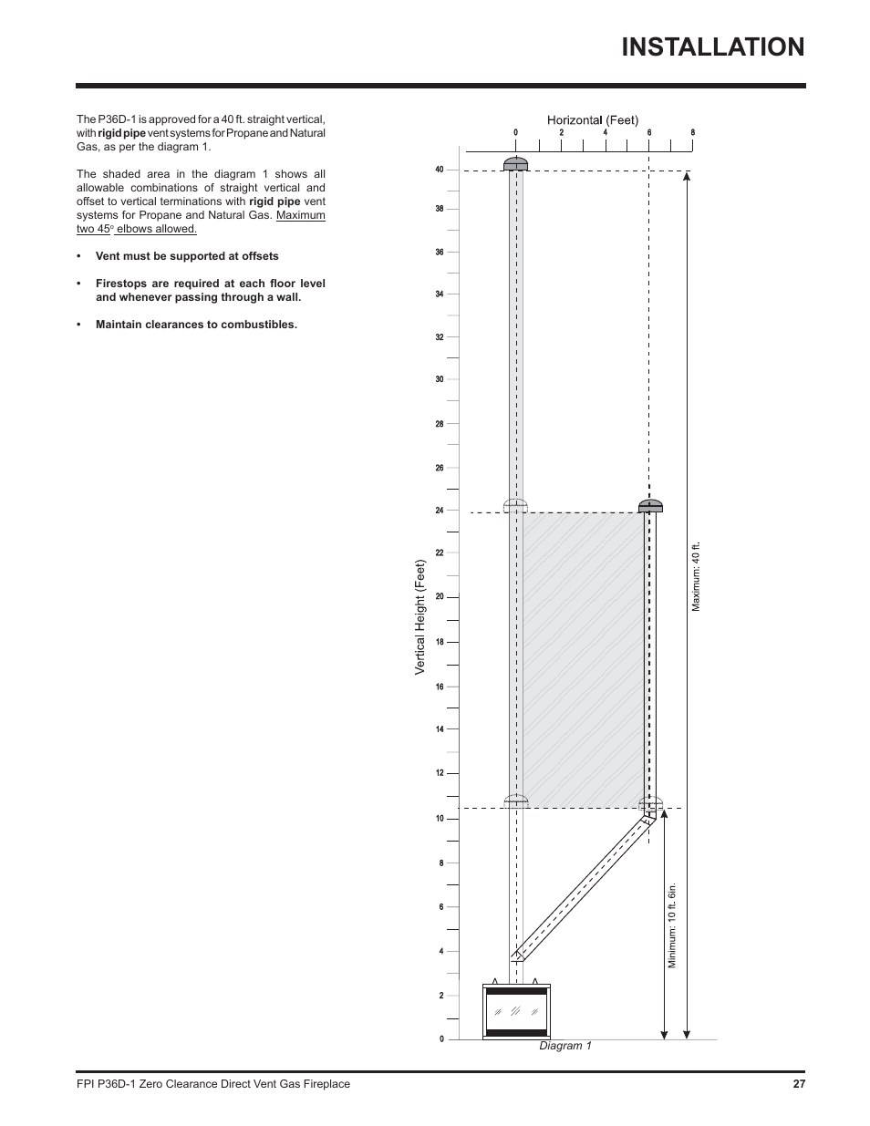 Installation | Regency Panorama P36D User Manual | Page 27 / 72