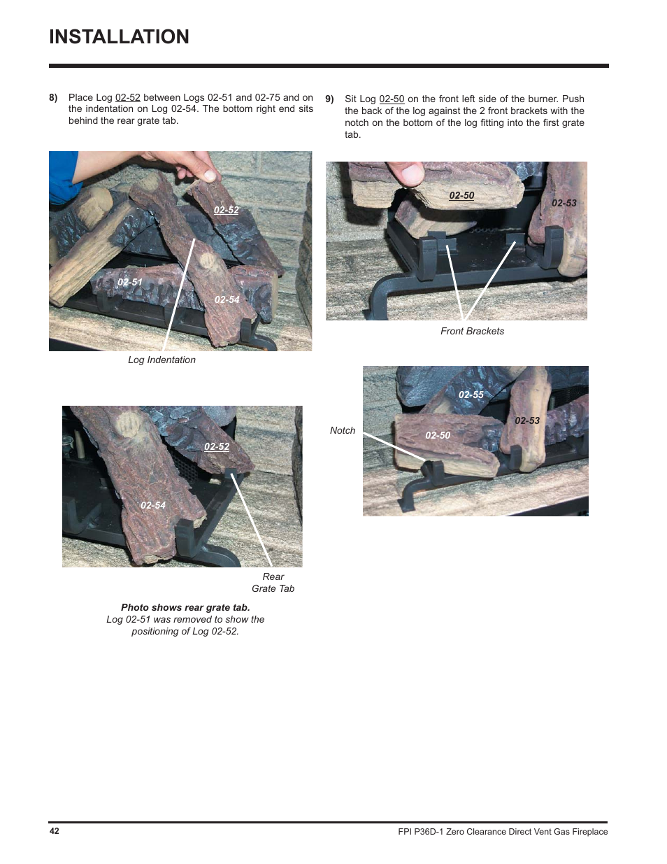 Installation | Regency Panorama P36D User Manual | Page 42 / 72