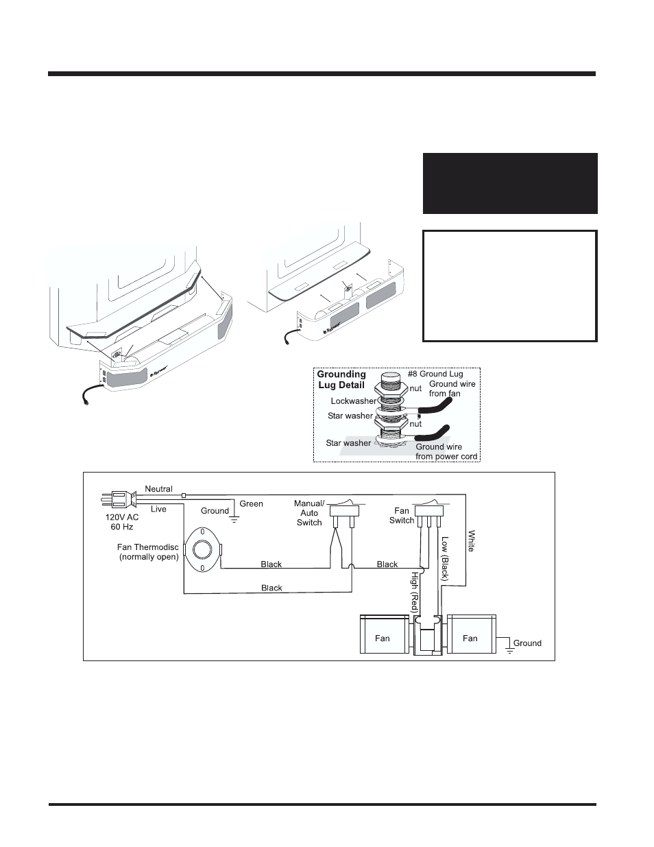 Installation, Fan/blower | Regency I2100M User Manual | Page 10 / 20