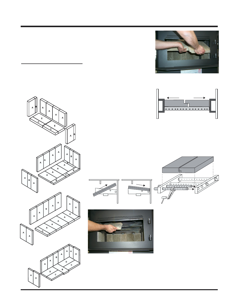 Installation, Floor protection, Firebrick assembly | Regency I2100M User Manual | Page 11 / 20