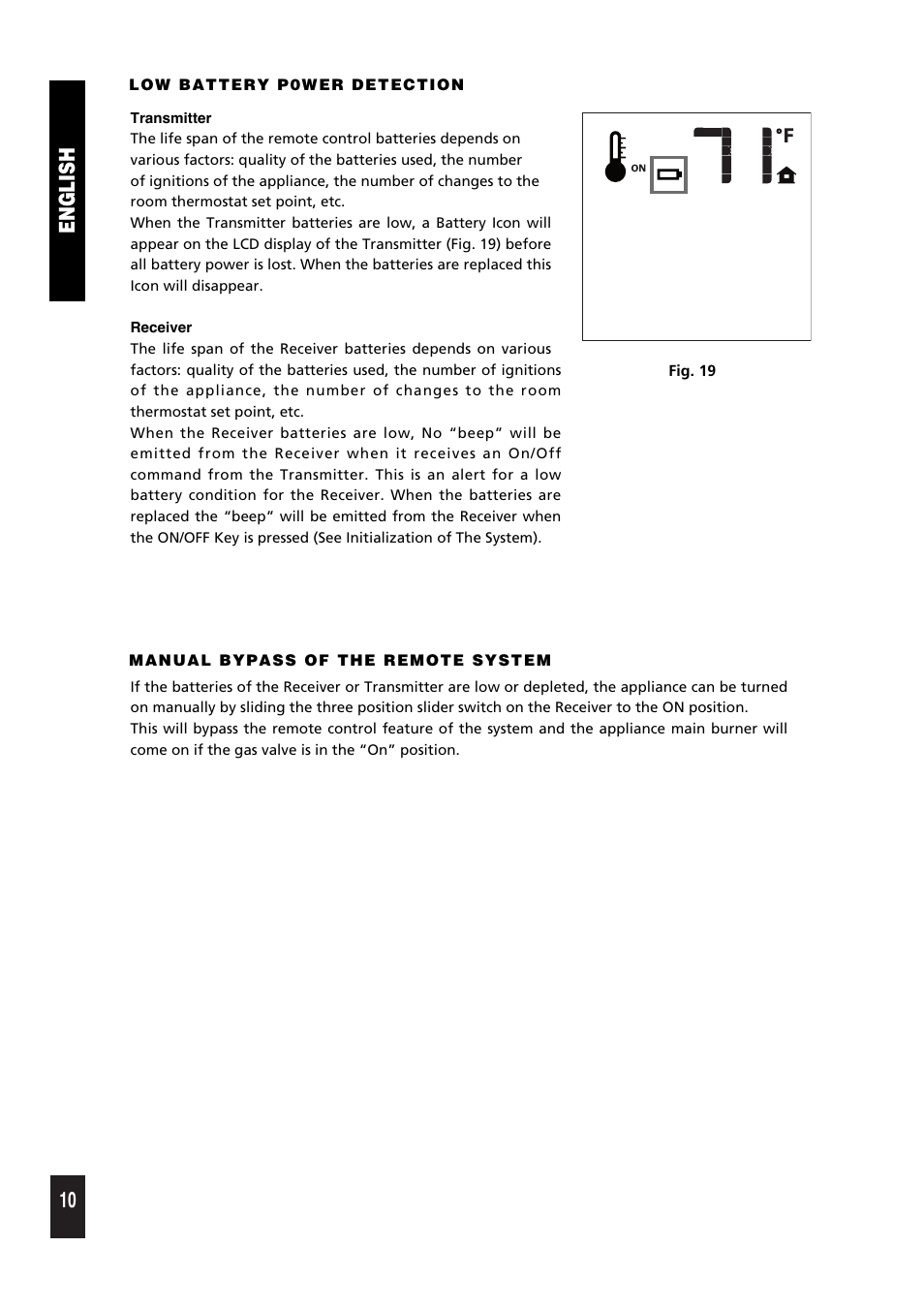 10 english | Regency Proflame GTM 9.957.03605 User Manual | Page 10 / 12