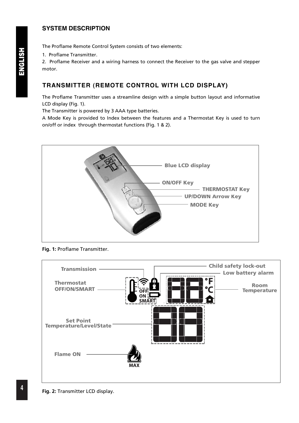 4english | Regency Proflame GTM 9.957.03605 User Manual | Page 4 / 12