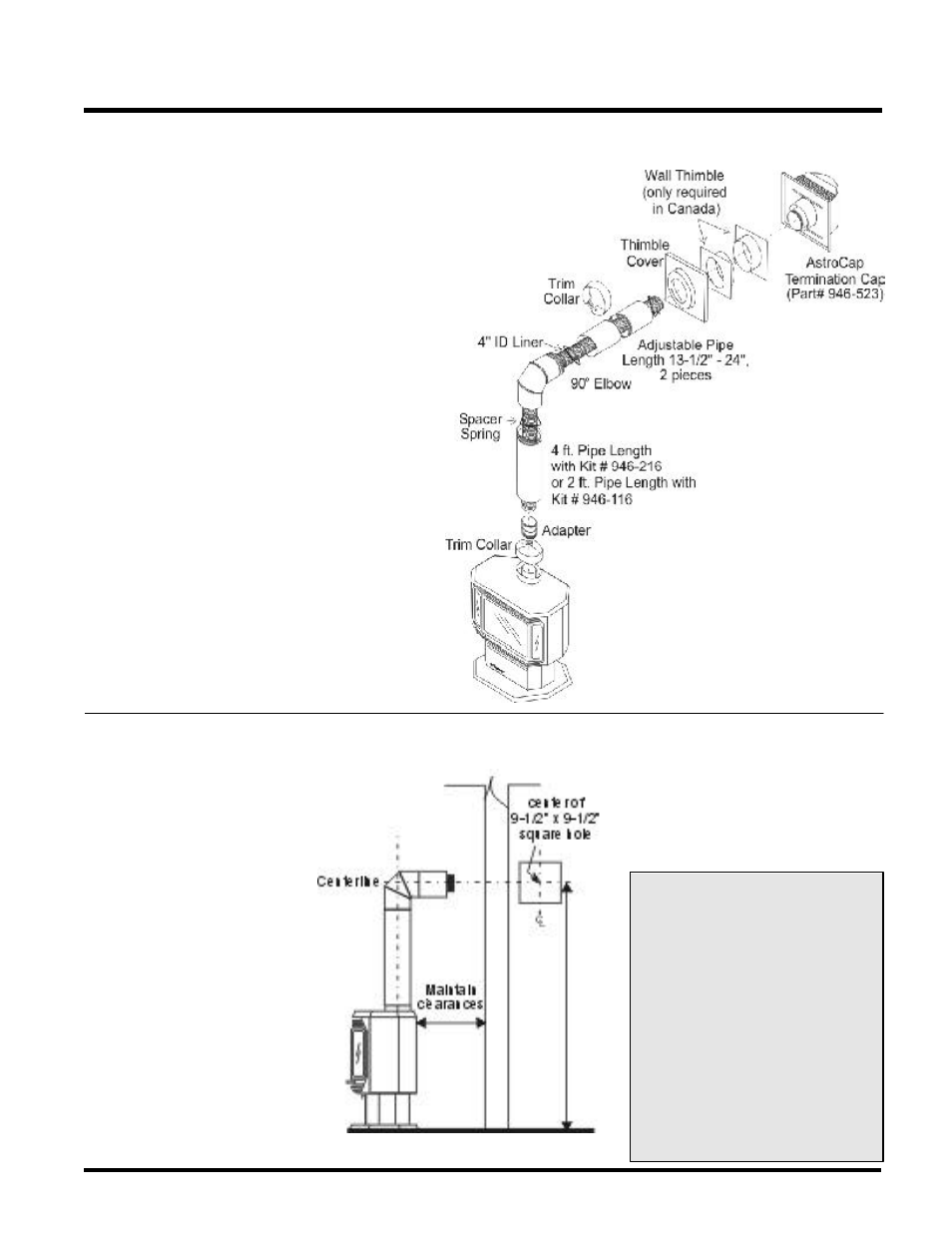 Installation, Dv stove horizontal vent kit | Regency ULTIMATE U39-NG User Manual | Page 13 / 40