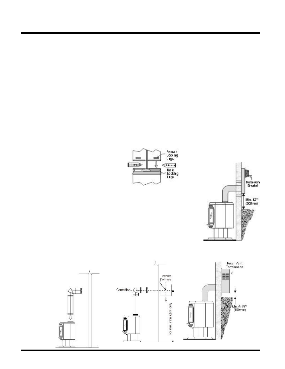 Installation, Dura-vent horizontal installations | Regency ULTIMATE U39-NG User Manual | Page 16 / 40