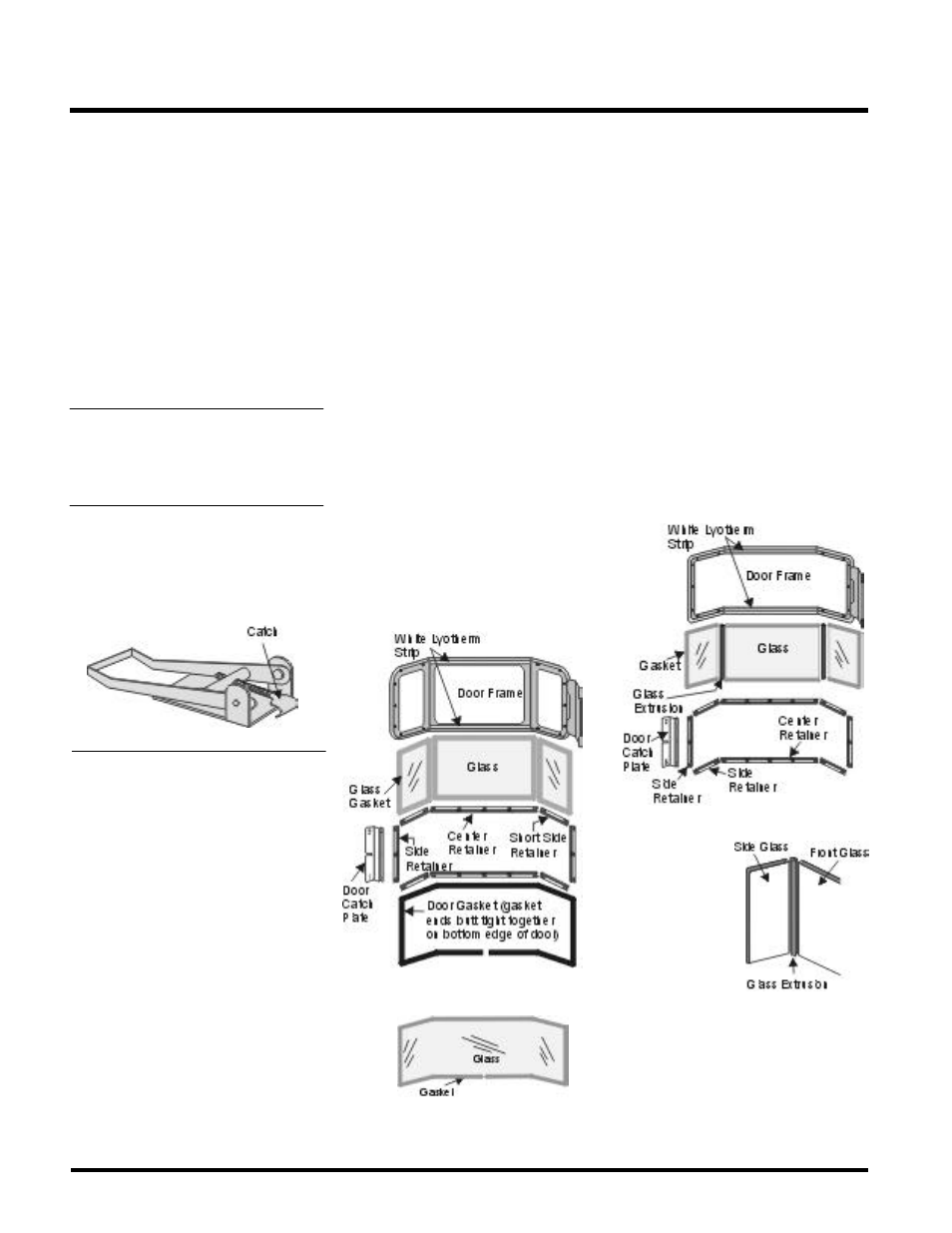 Maintenance, Log replacement, Door gasket | Latch adjustment, Glass replacement | Regency ULTIMATE U39-NG User Manual | Page 30 / 40