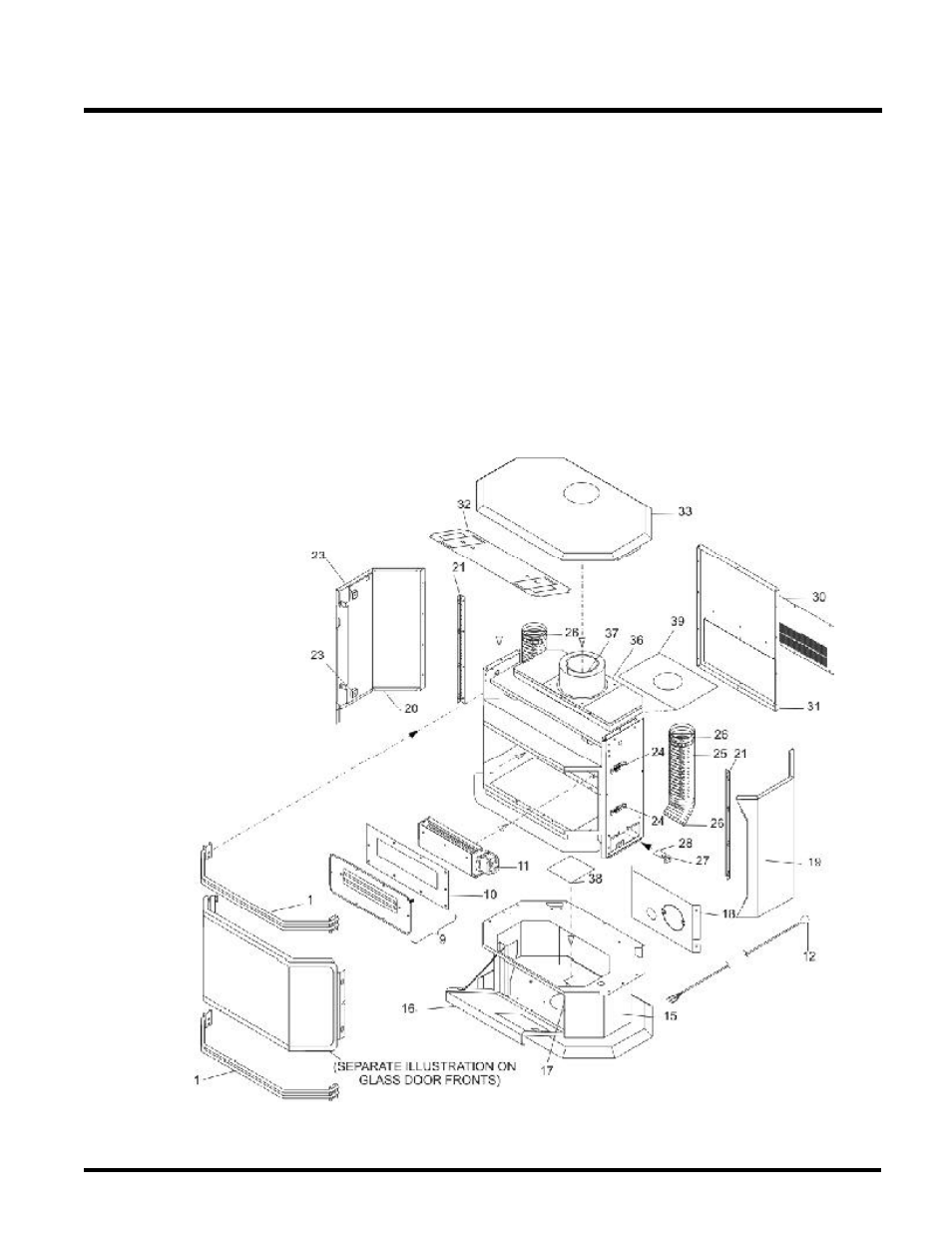 Parts list, U39 main assembly | Regency ULTIMATE U39-NG User Manual | Page 33 / 40