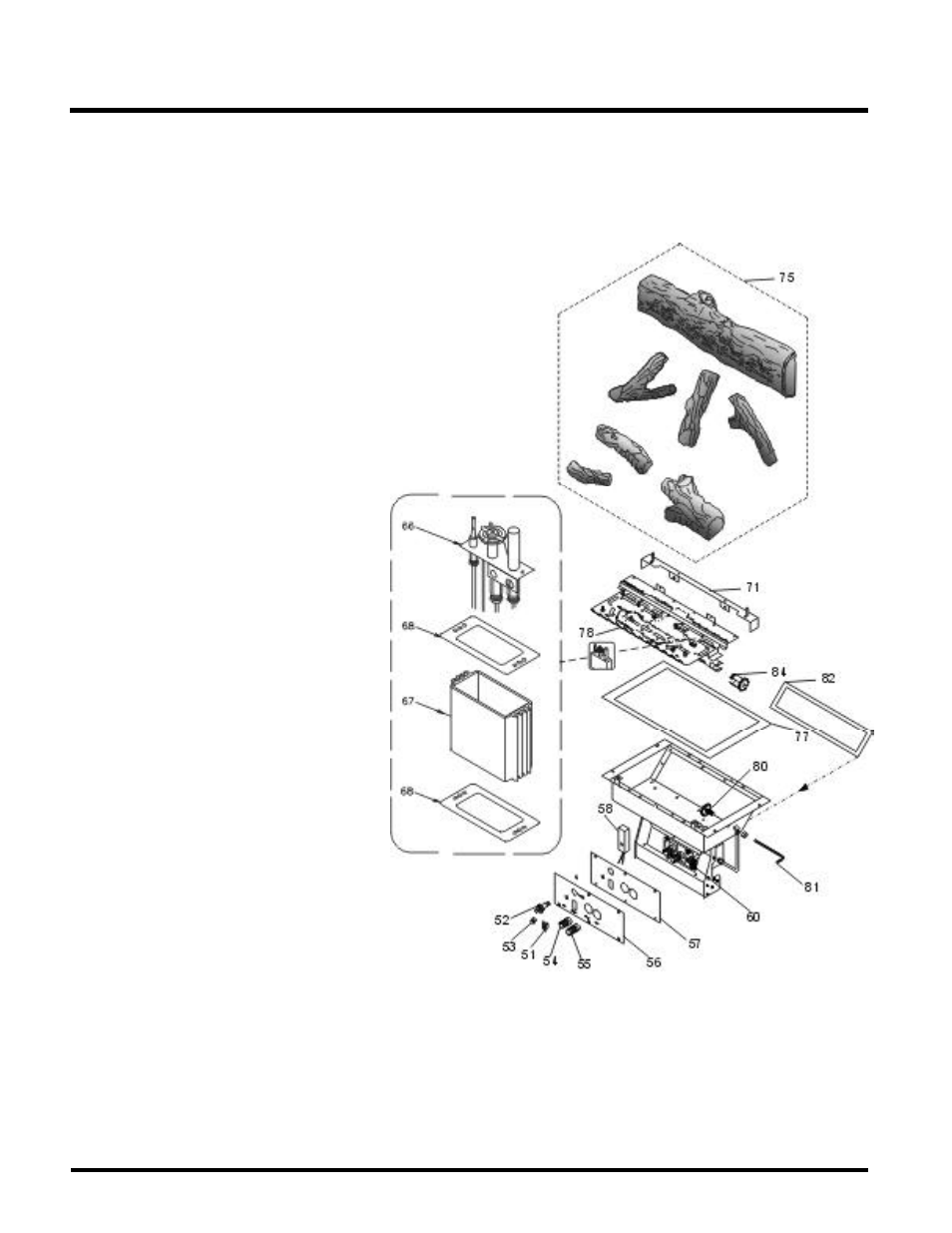 Parts list, U39 burner & log assembly | Regency ULTIMATE U39-NG User Manual | Page 34 / 40