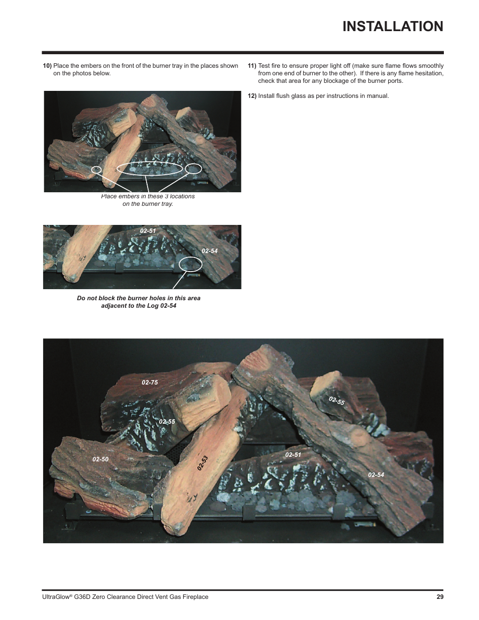 Installation | Regency G36D User Manual | Page 29 / 44