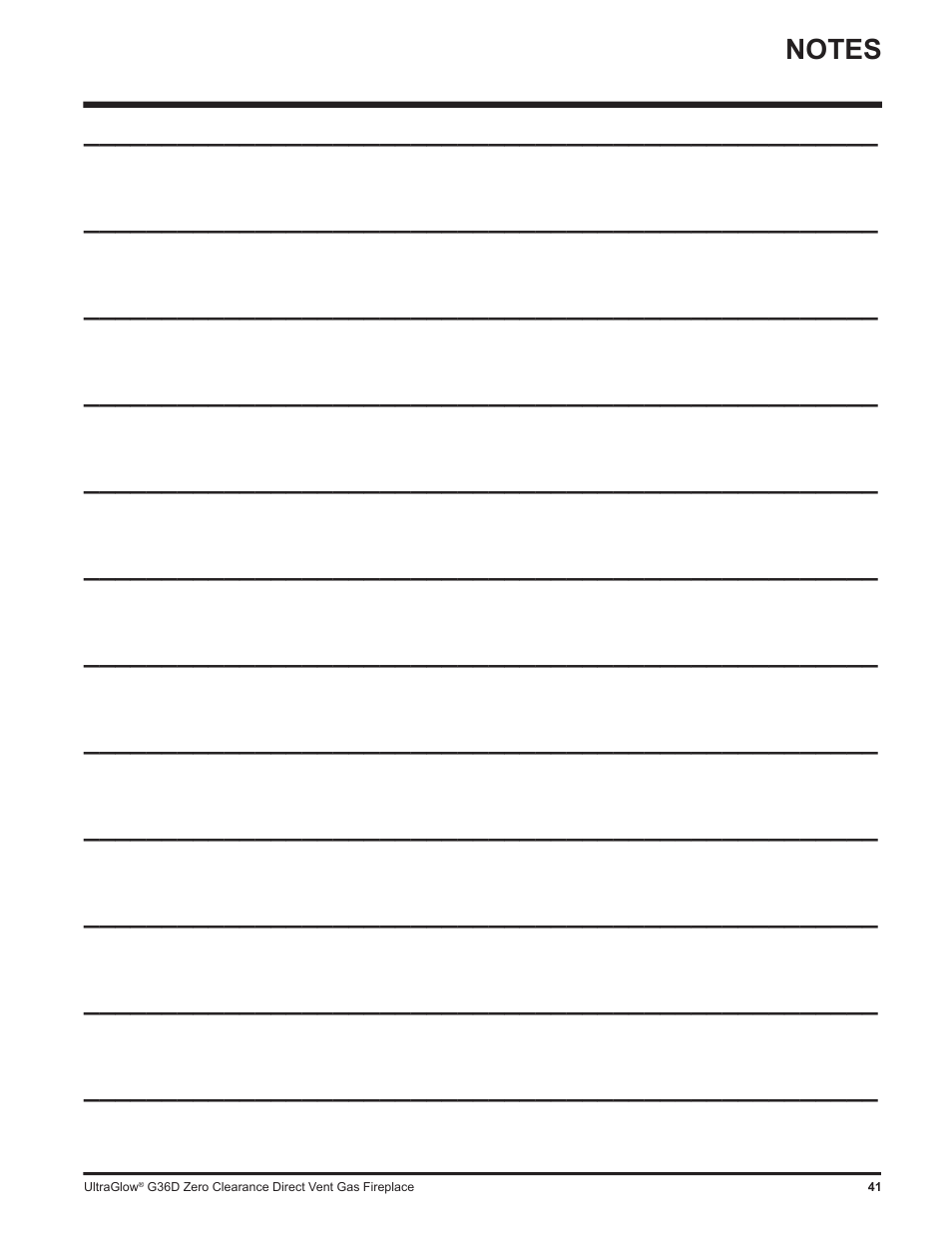 Regency G36D User Manual | Page 41 / 44