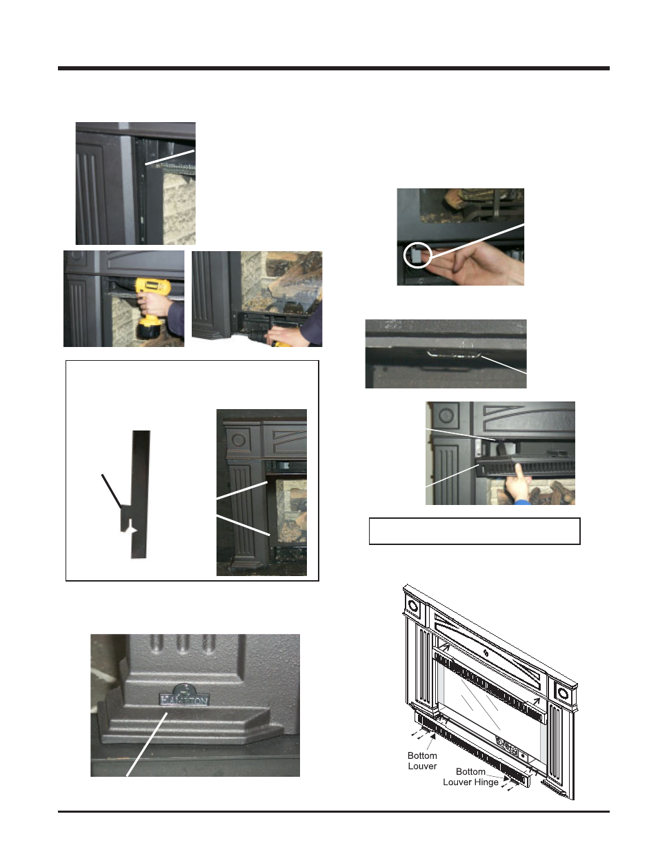 Installation, Hampton cast faceplate grill installation | Regency U32-NG3 User Manual | Page 17 / 36