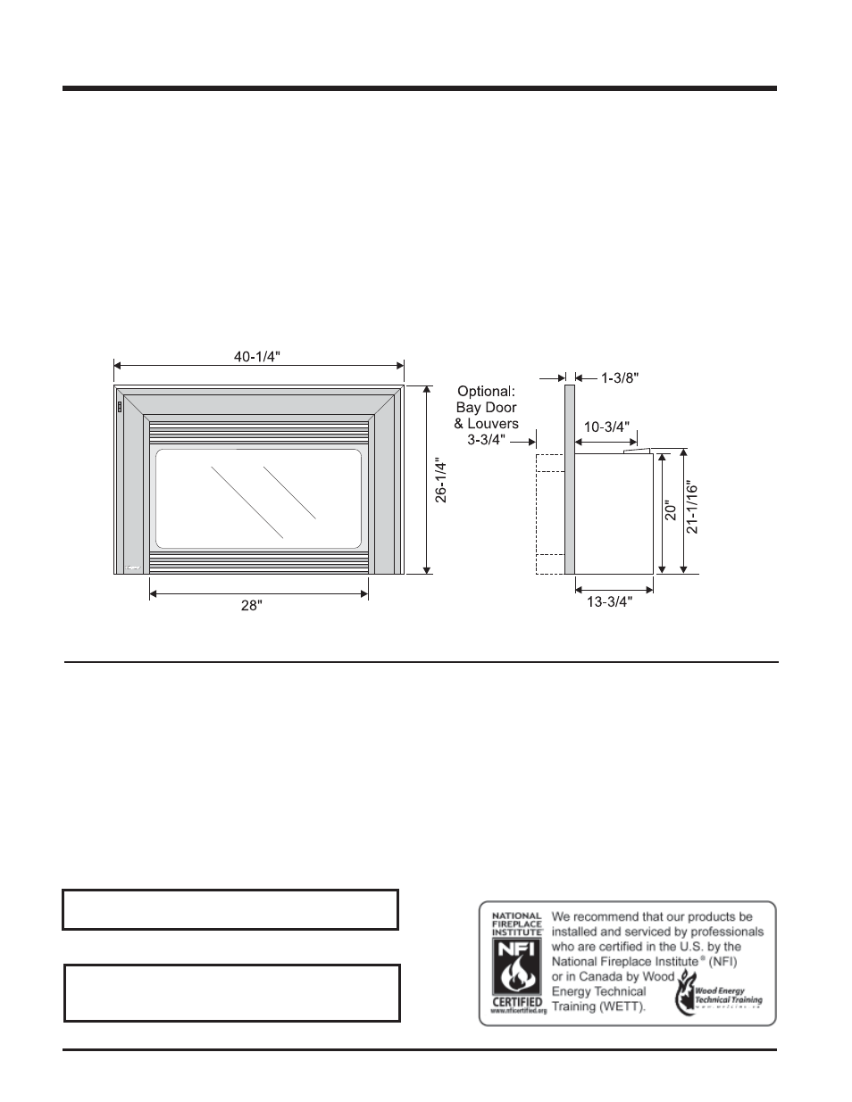 Fpi gas insert | Regency U32-NG3 User Manual | Page 2 / 36