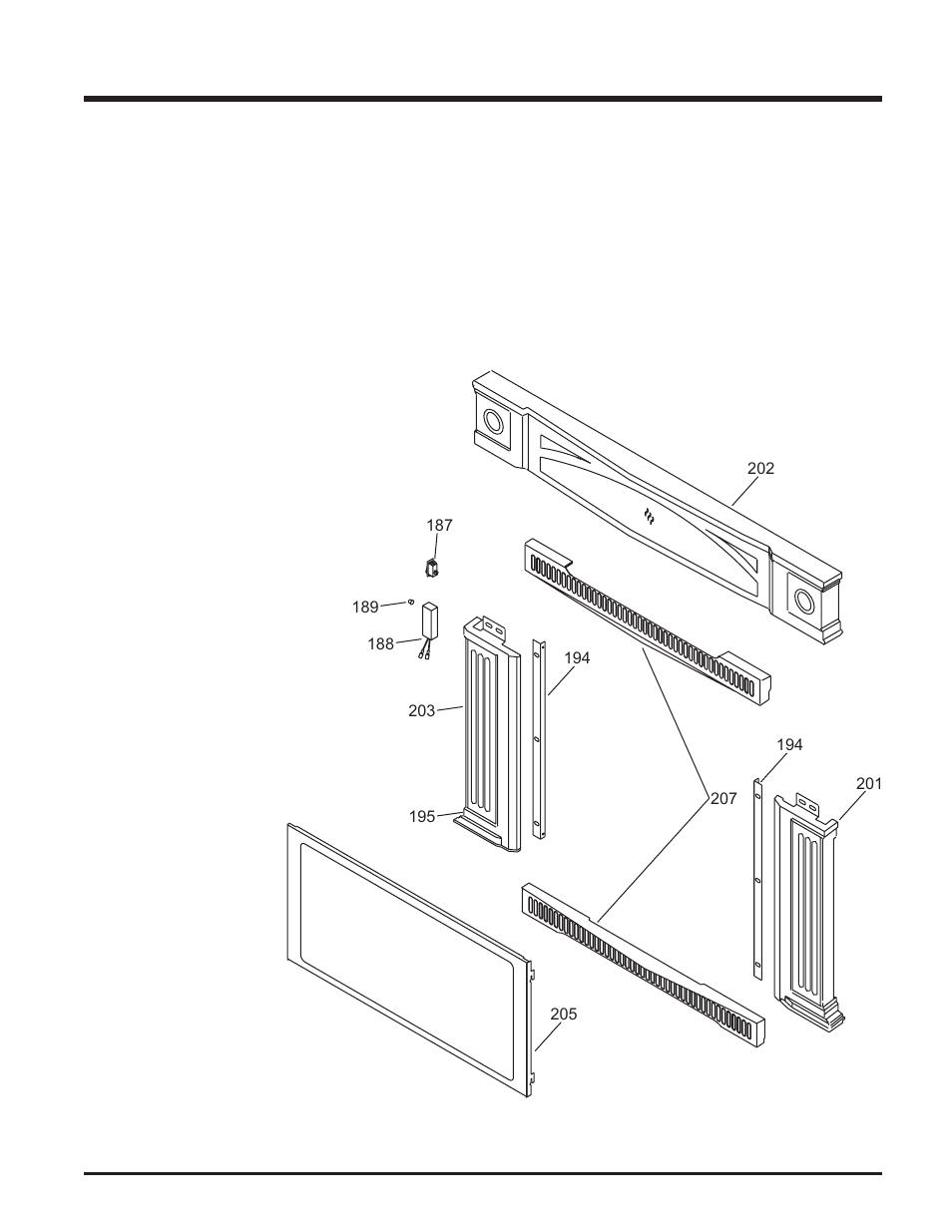 Parts list, Hampton cast - faceplate assembly | Regency U32-NG3 User Manual | Page 31 / 36