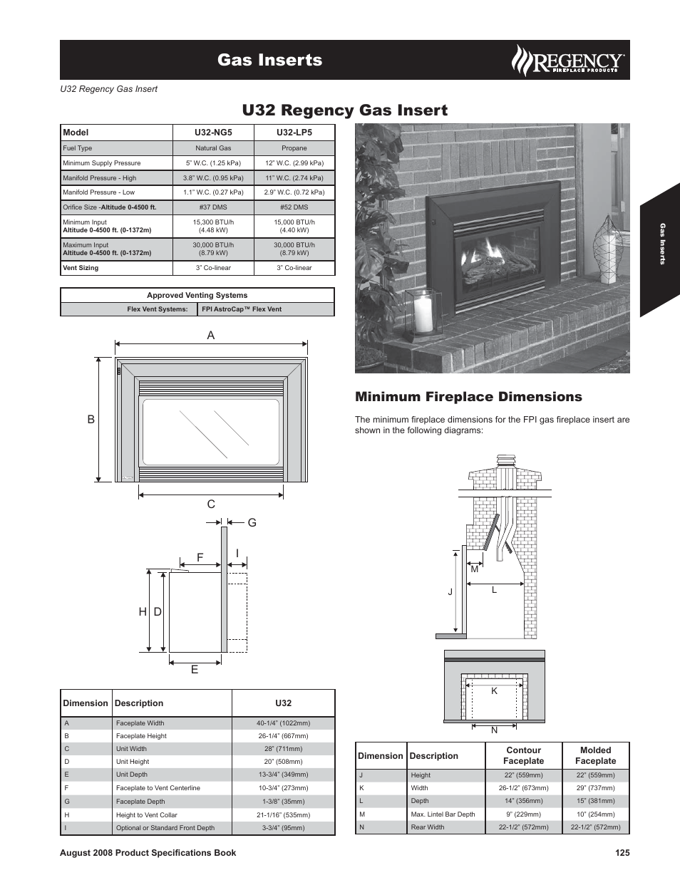 Regency U32-LP5 User Manual | 2 pages