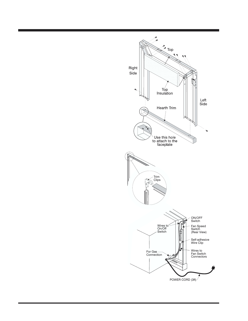 Installation, Faceplate & trim installation | Regency U20 User Manual | Page 10 / 12