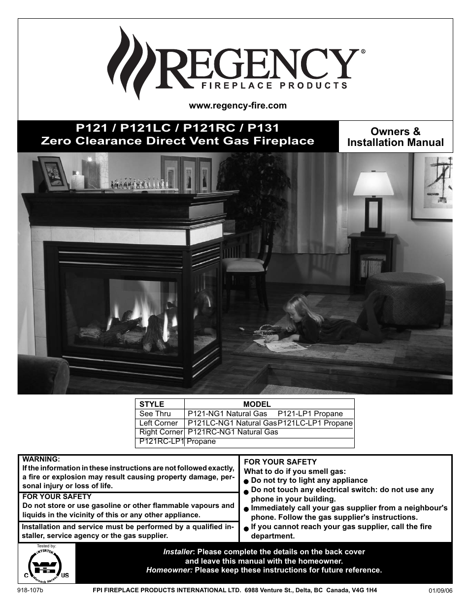 Regency P131 User Manual | 44 pages