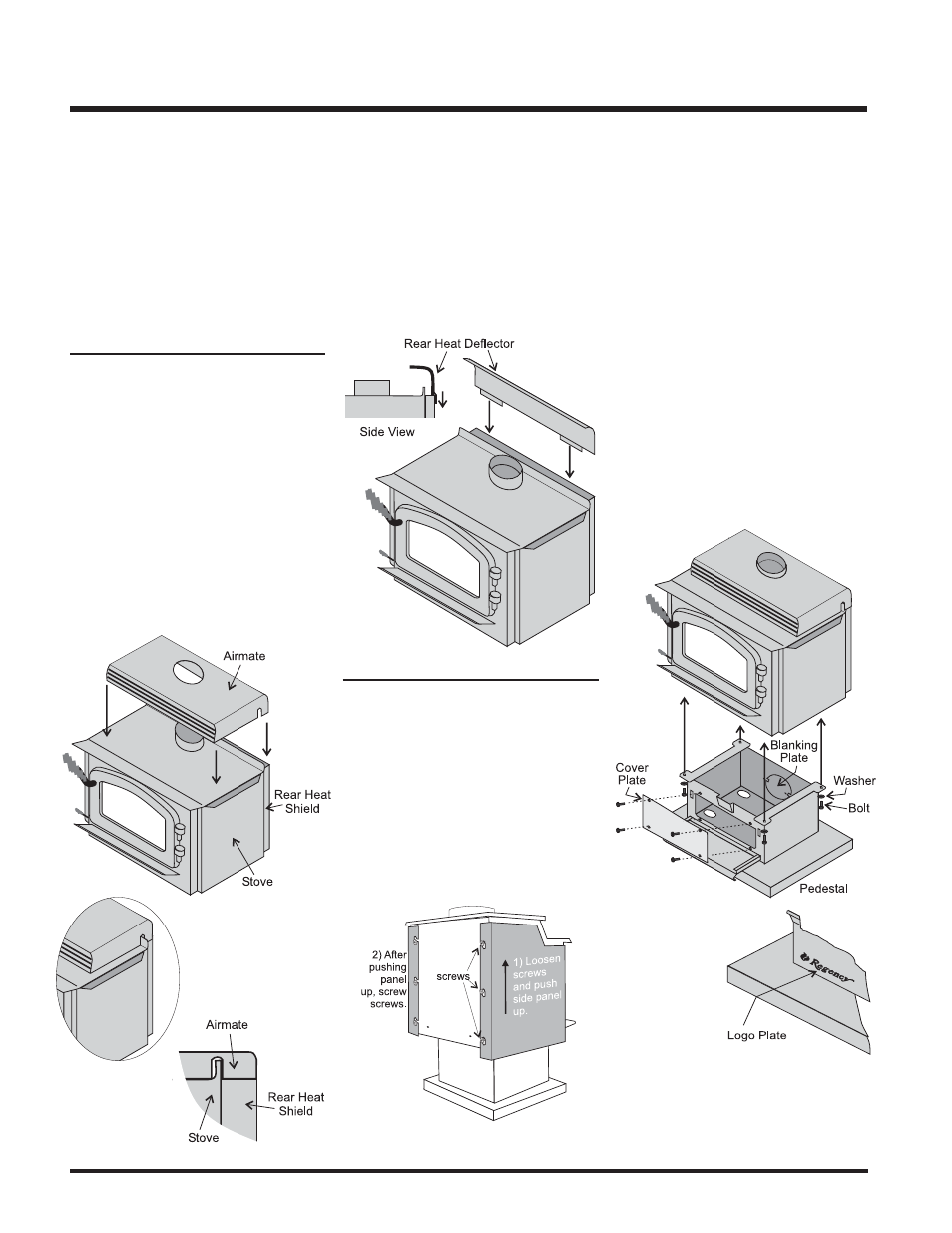Installation, Stove assembly prior to installation | Regency S3100L User Manual | Page 10 / 28