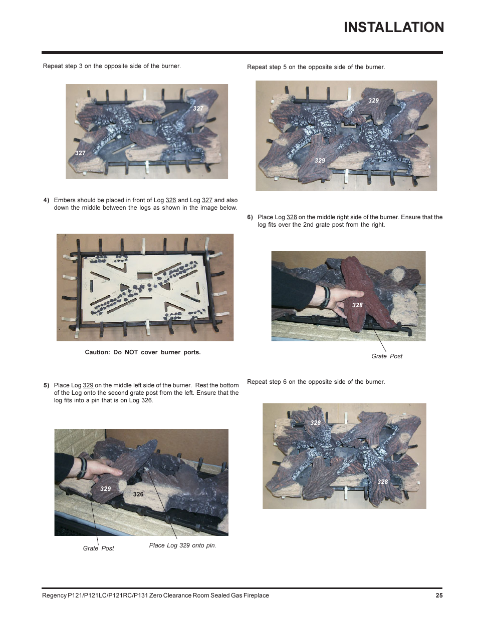 Installation | Regency SEE THRU P121-NG User Manual | Page 25 / 40