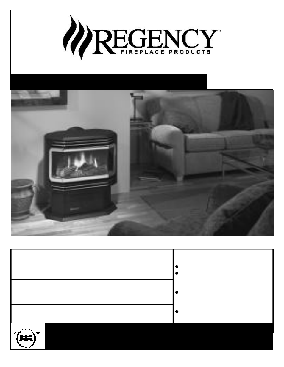Regency U37-NG NATURAL GAS User Manual | 32 pages