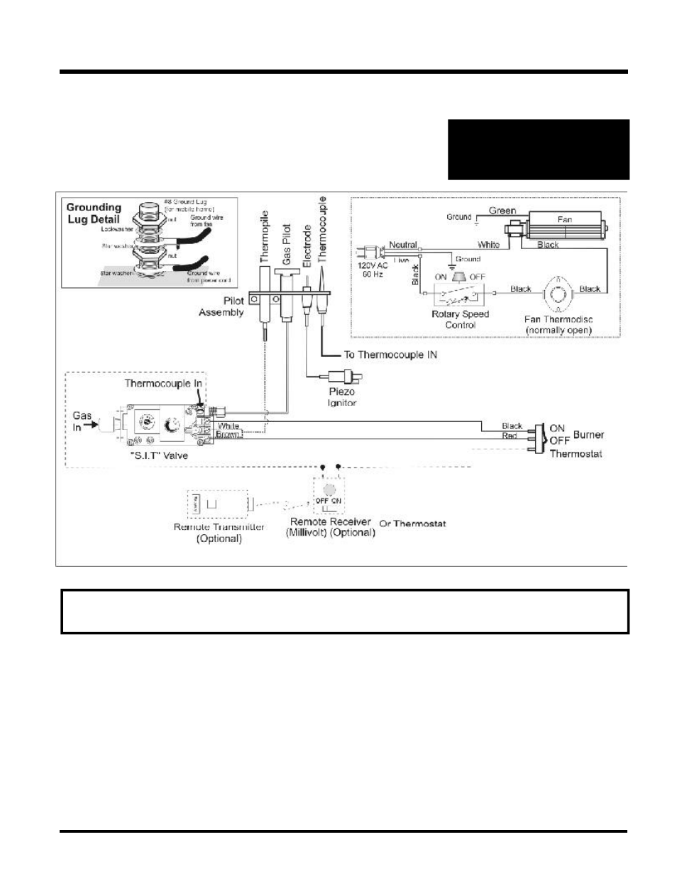 Installation, Wiring diagram | Regency U37-NG NATURAL GAS User Manual | Page 21 / 32