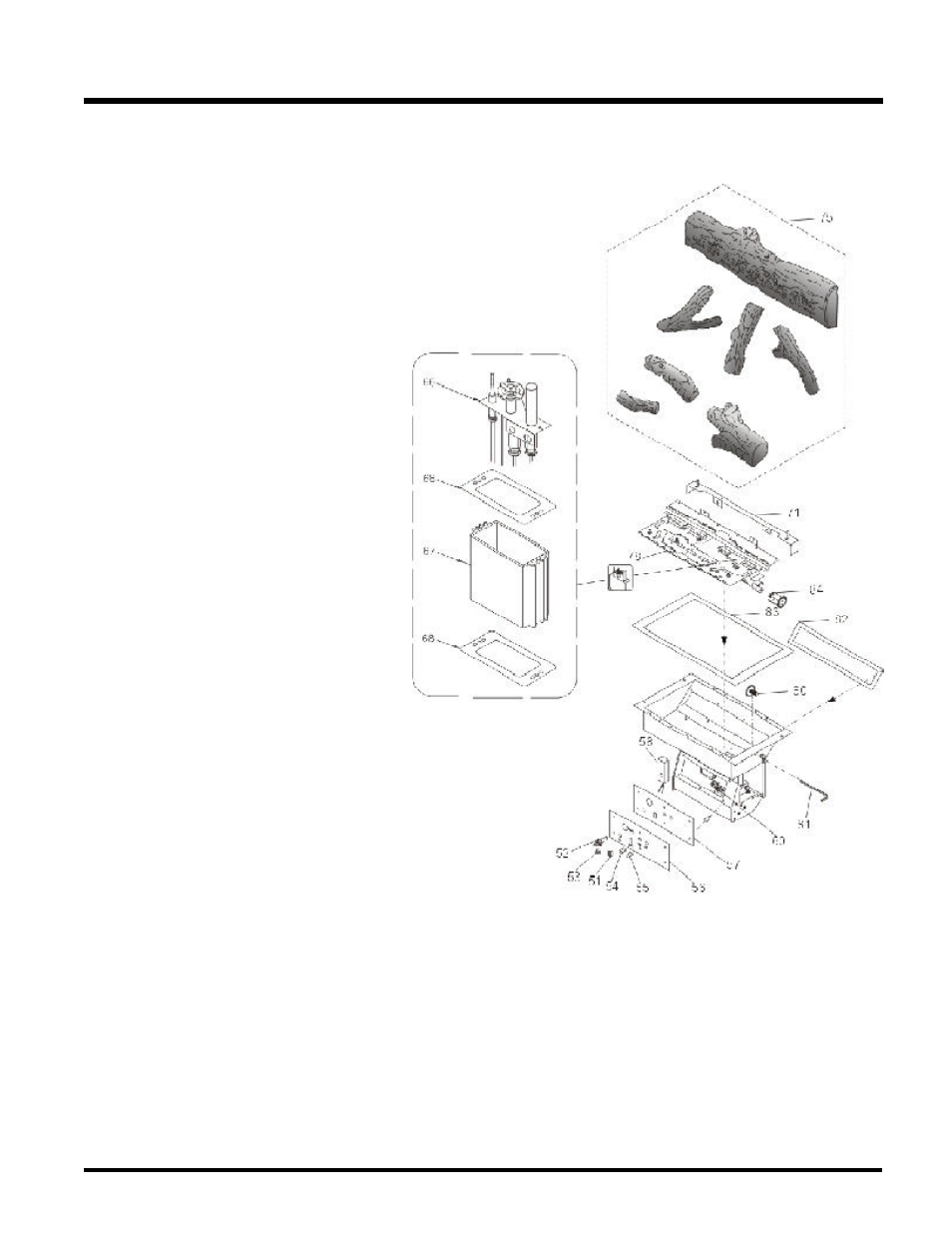Parts list, U37 burner & log assembly | Regency U37-NG NATURAL GAS User Manual | Page 29 / 32