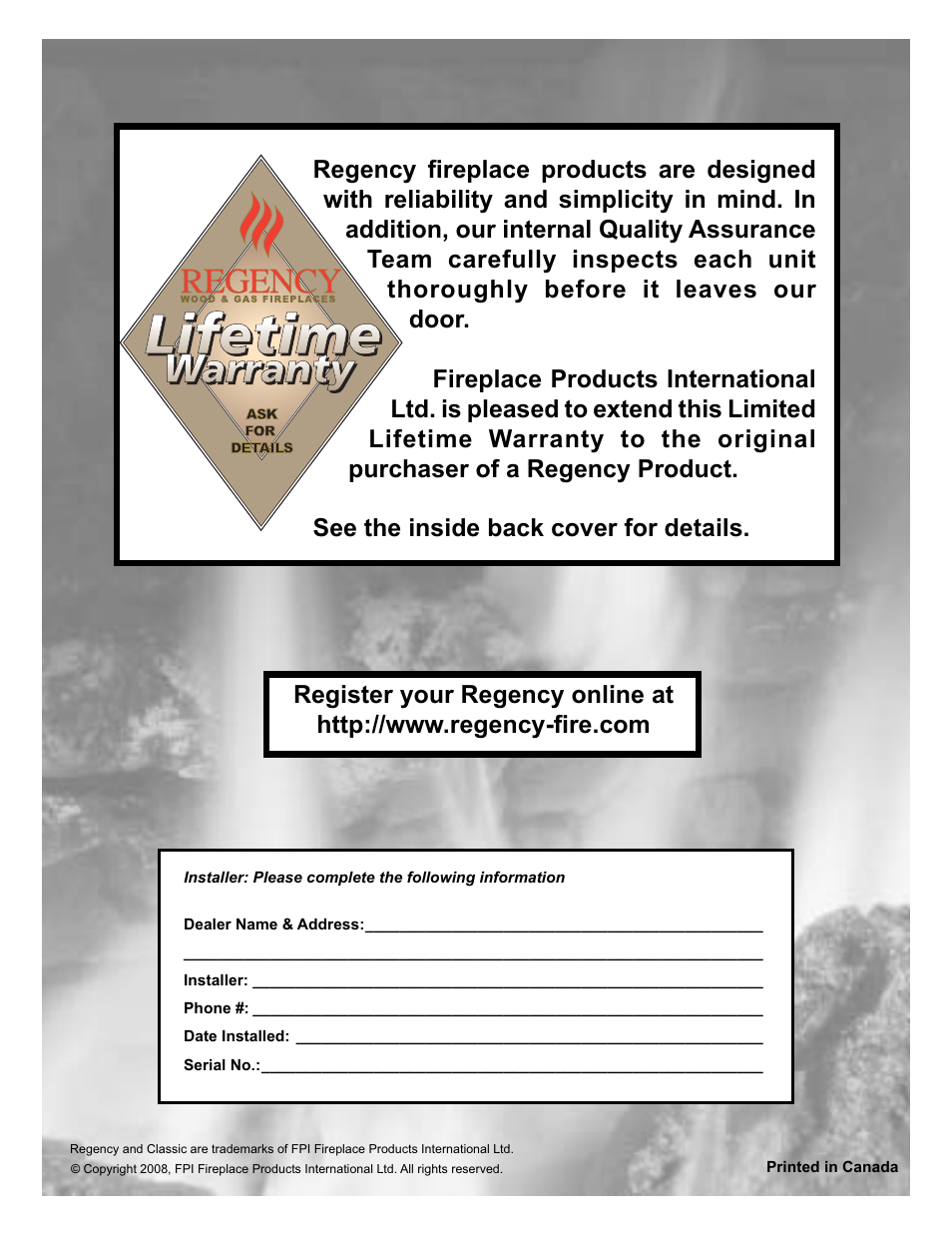 Regency S2400M User Manual | Page 28 / 28