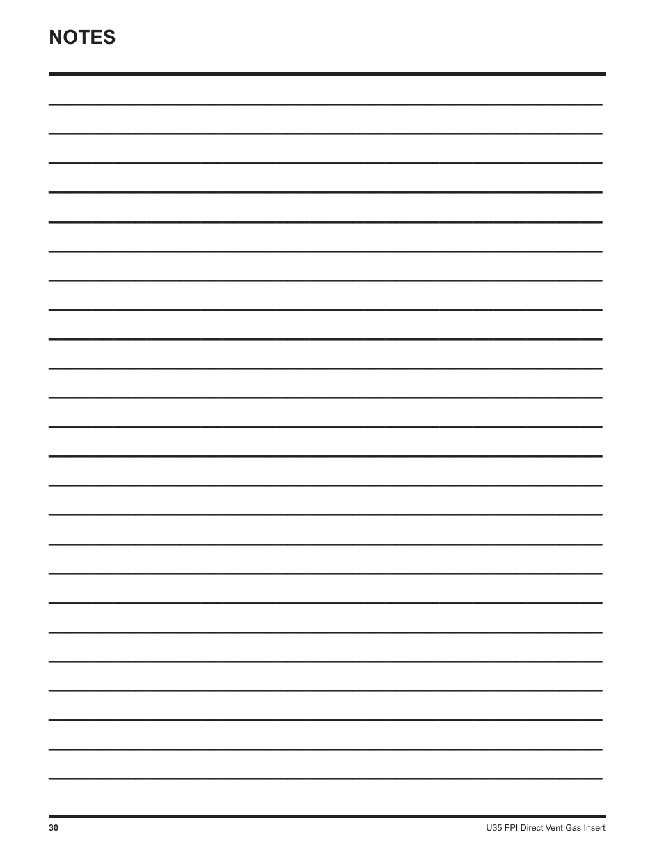 Regency Gas Insert U35-NG1 User Manual | Page 30 / 32
