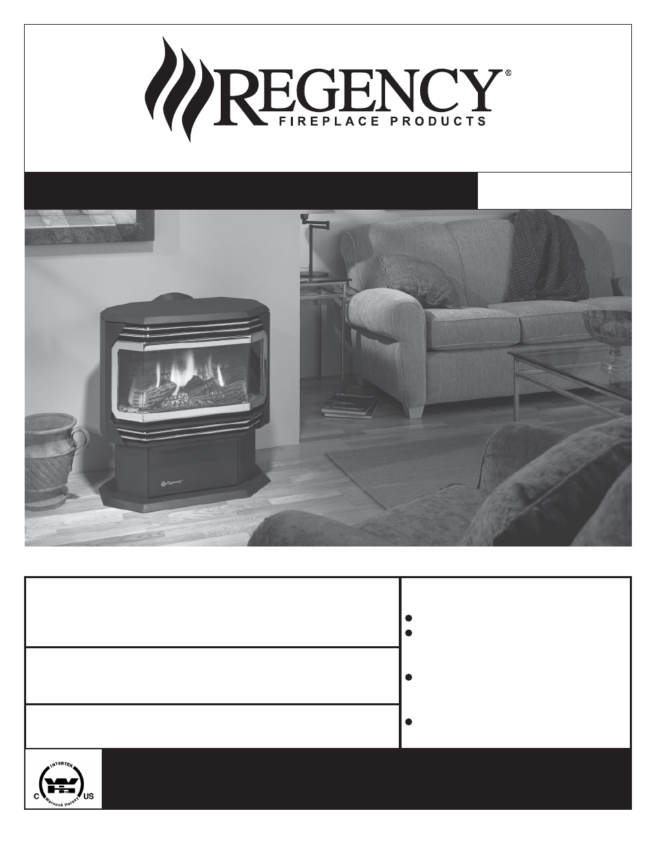 Regency U37-LP PROPANE User Manual | 32 pages