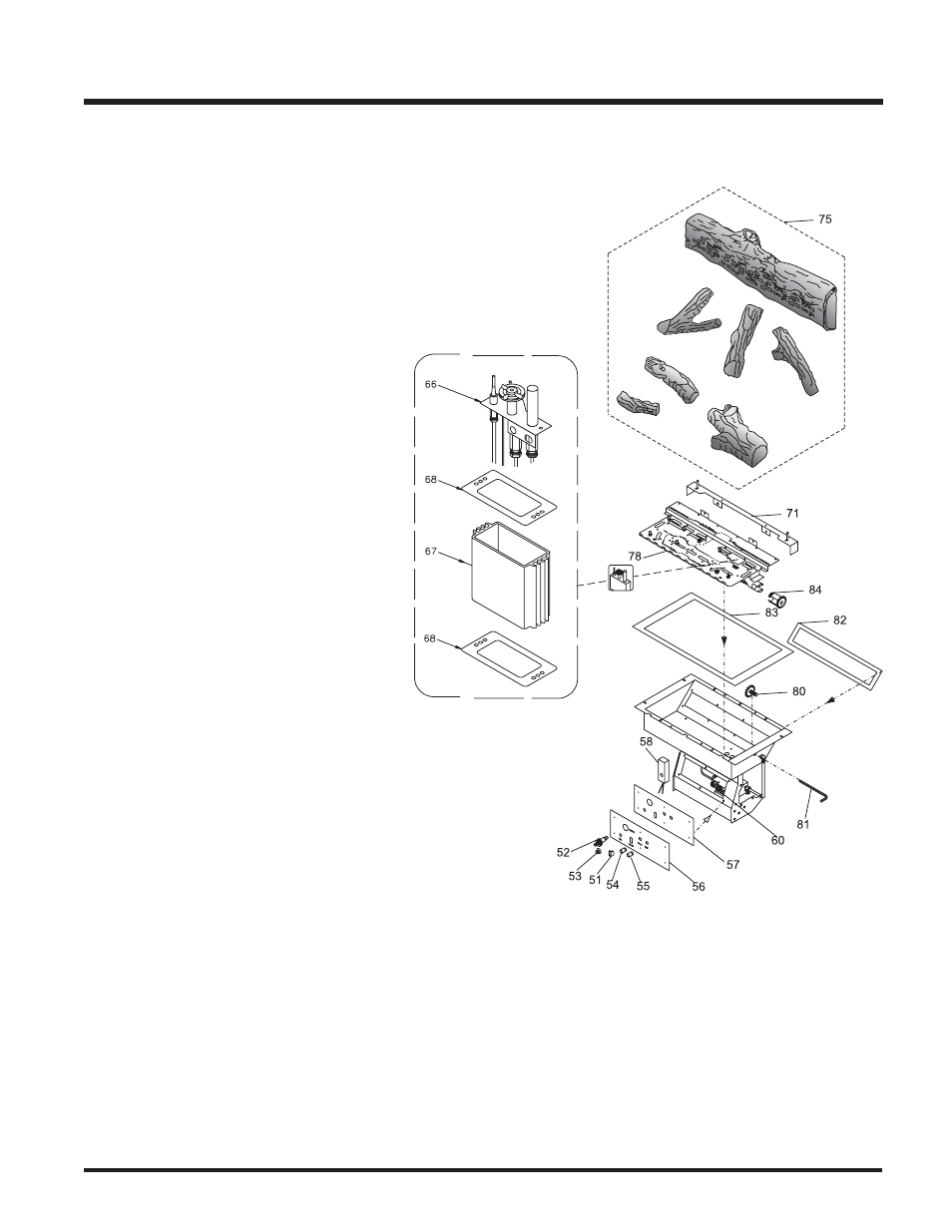 Parts list, U37 burner & log assembly | Regency U37-LP PROPANE User Manual | Page 29 / 32