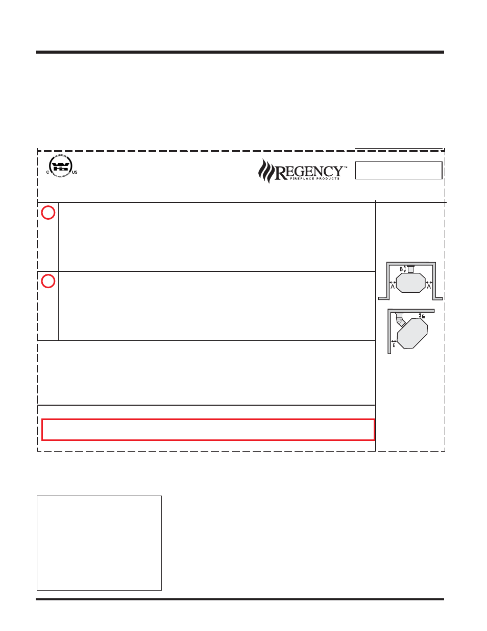 Safety label, Door seal adjustment | Regency U37-LP PROPANE User Manual | Page 4 / 32