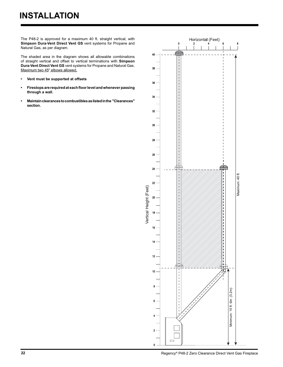 Installation | Regency P48-2 User Manual | Page 22 / 52