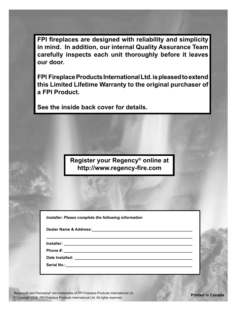 Register your regency | Regency P48-2 User Manual | Page 52 / 52