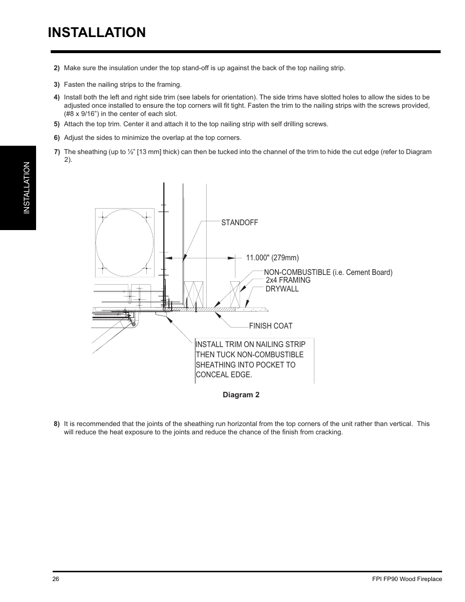 Installation | Regency FP90 User Manual | Page 26 / 40