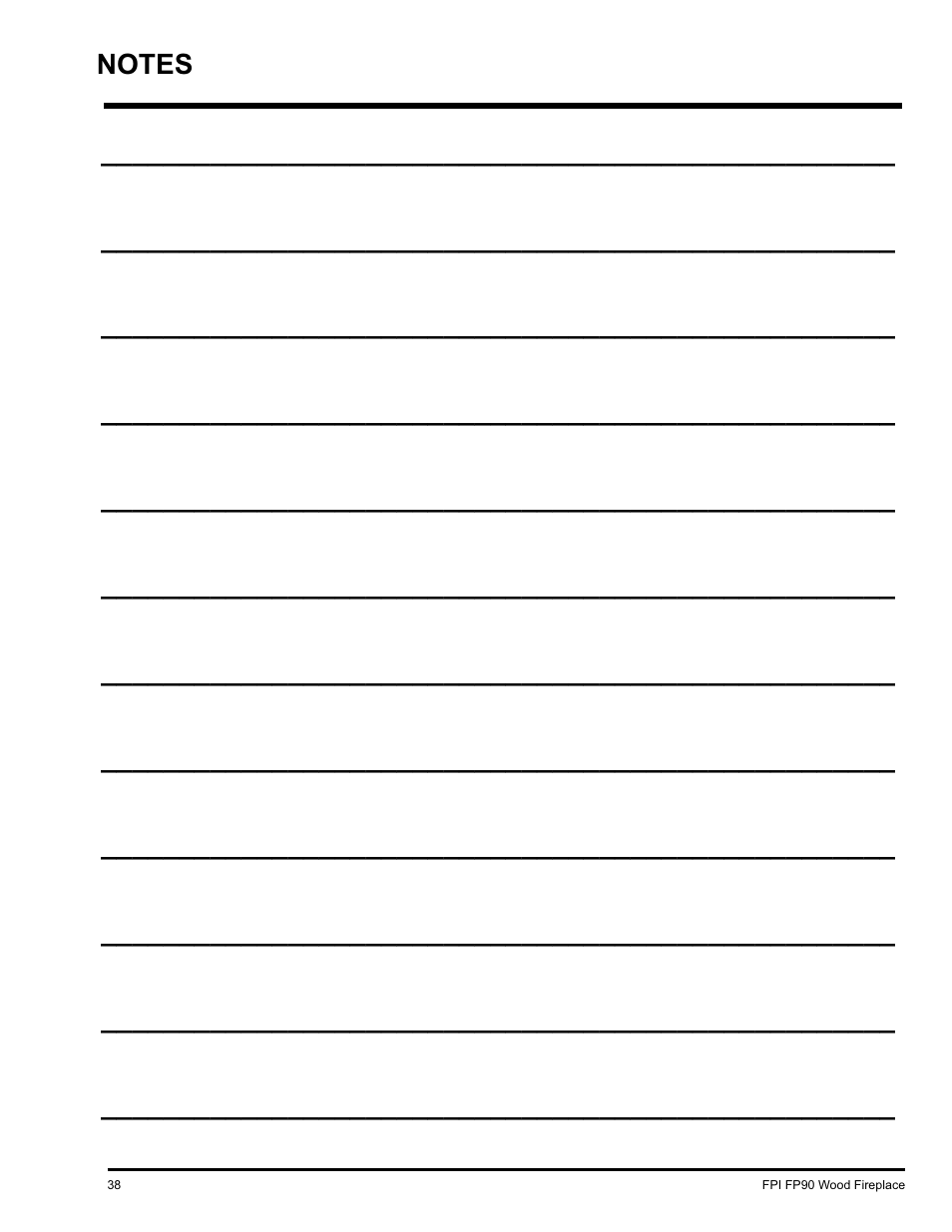 Regency FP90 User Manual | Page 38 / 40