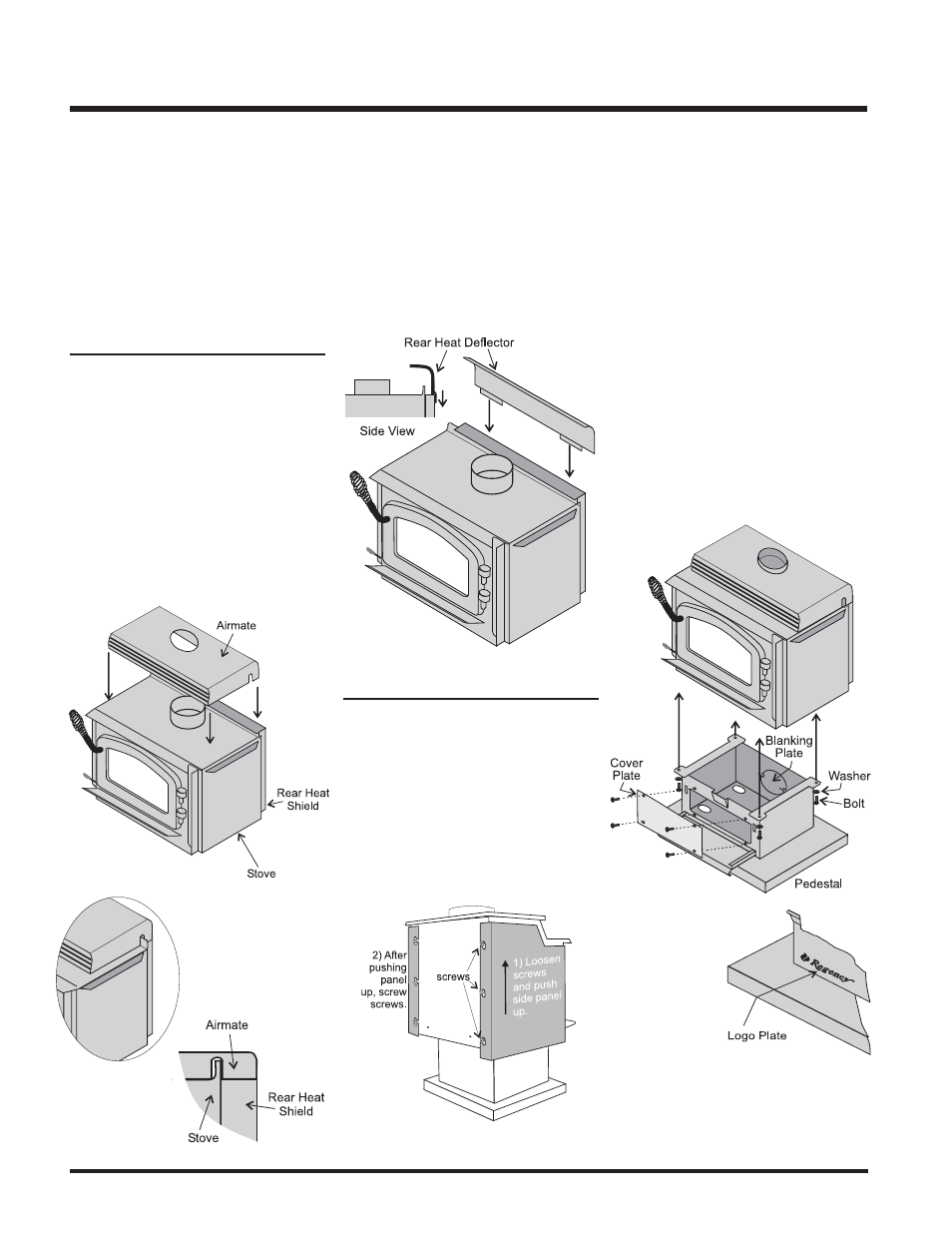 Installation, Stove assembly prior to installation | Regency FREESTANDING WOODSTOVE2 F2400M User Manual | Page 10 / 28