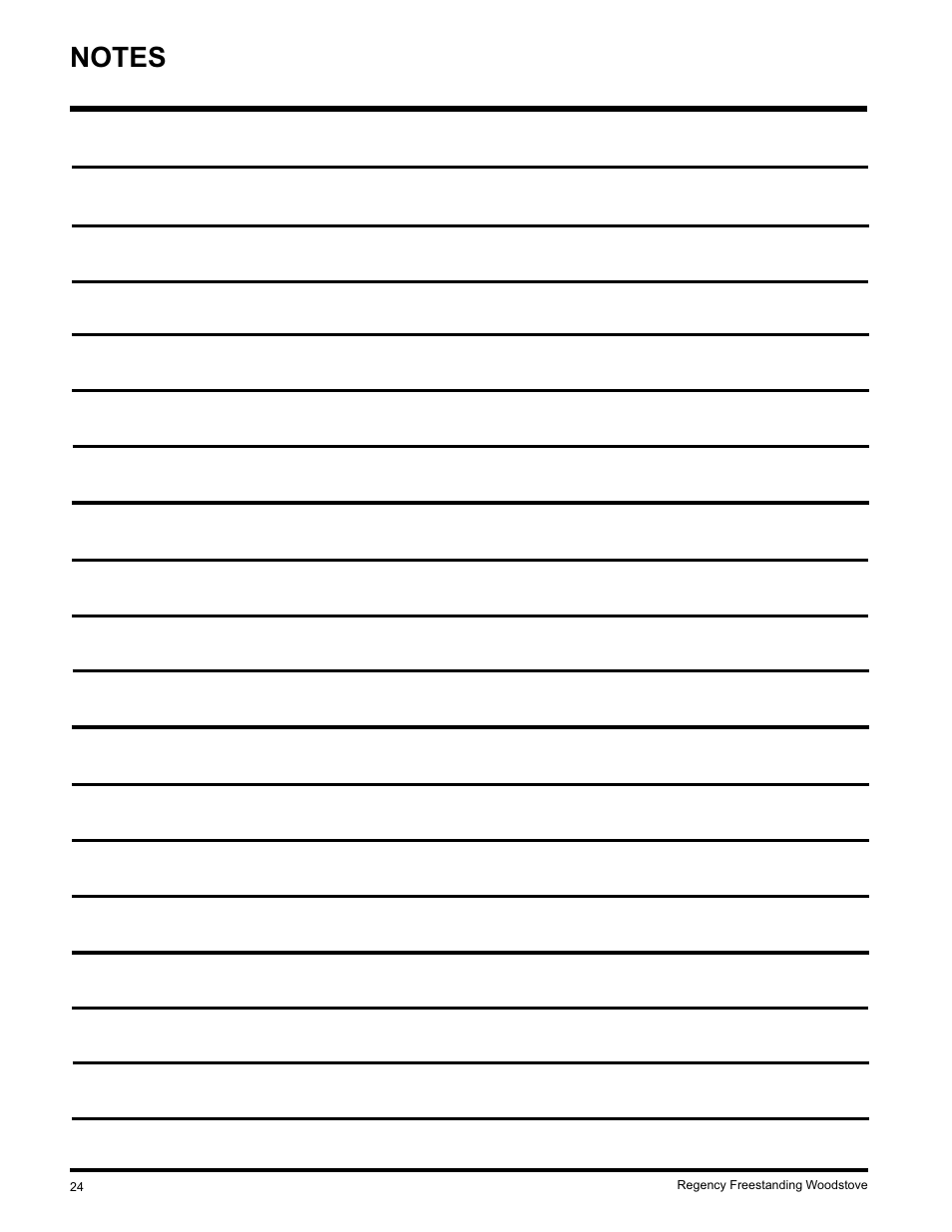 Regency F2402M User Manual | Page 24 / 28
