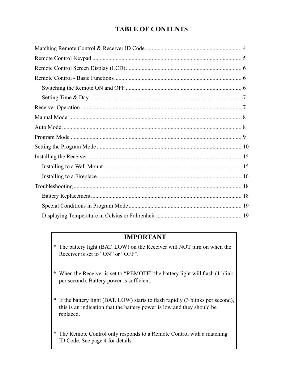 Regency FireGenie User Manual | Page 3 / 24