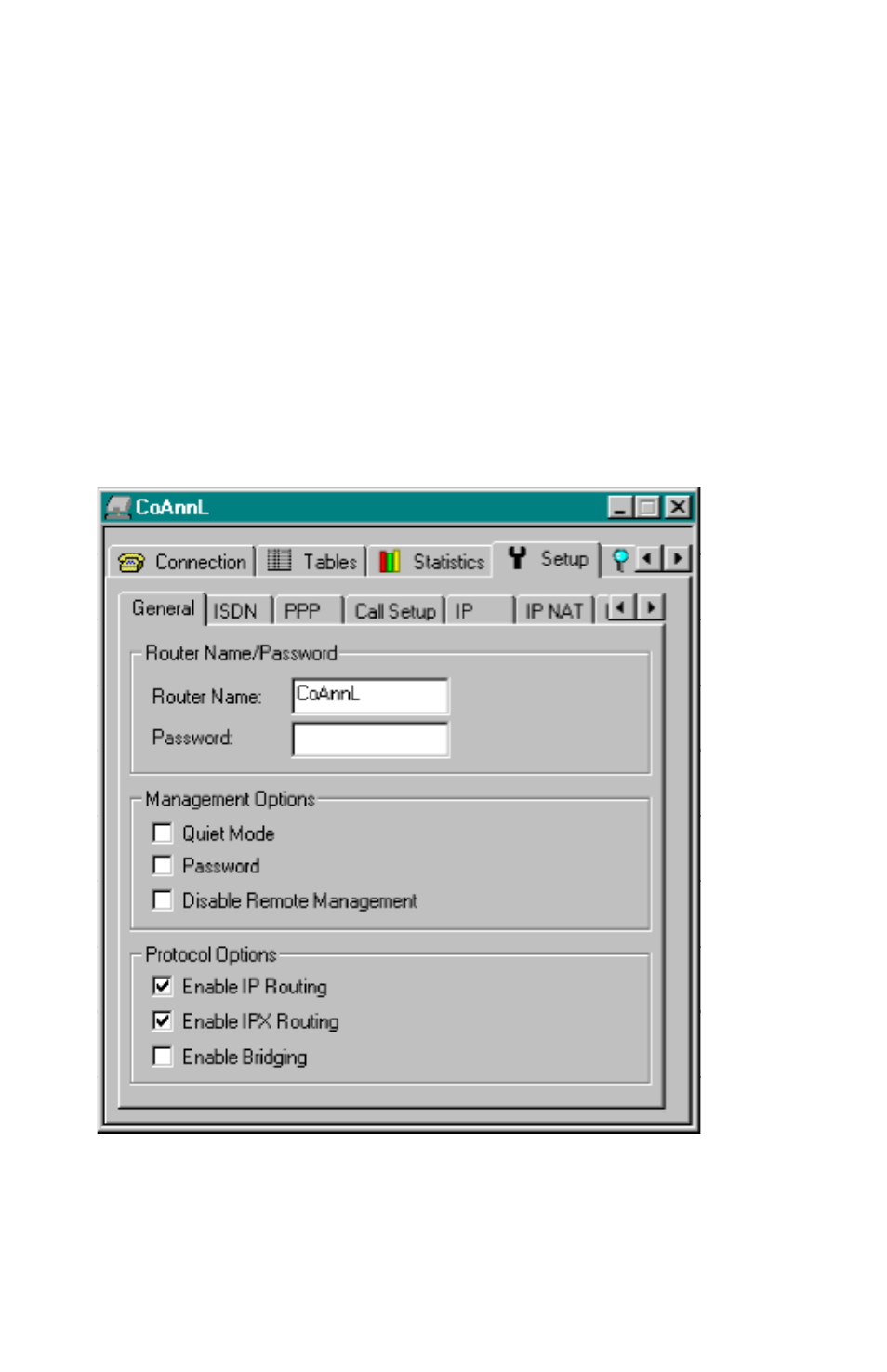 Setup tab general tab | Ringdale ISDN User Manual | Page 38 / 165