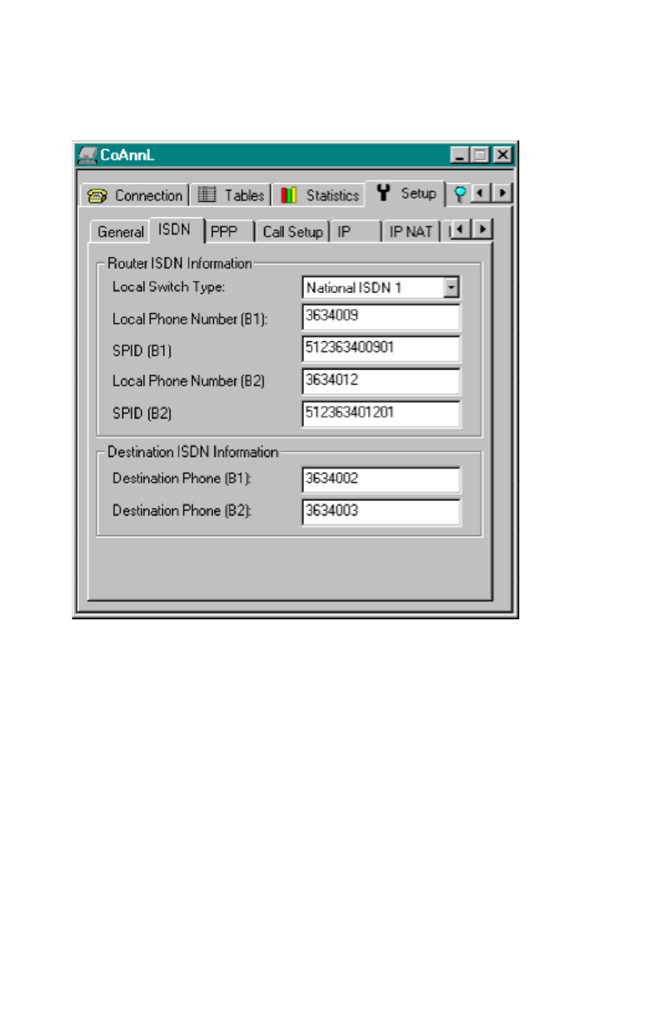 Isdn tab | Ringdale ISDN User Manual | Page 42 / 165