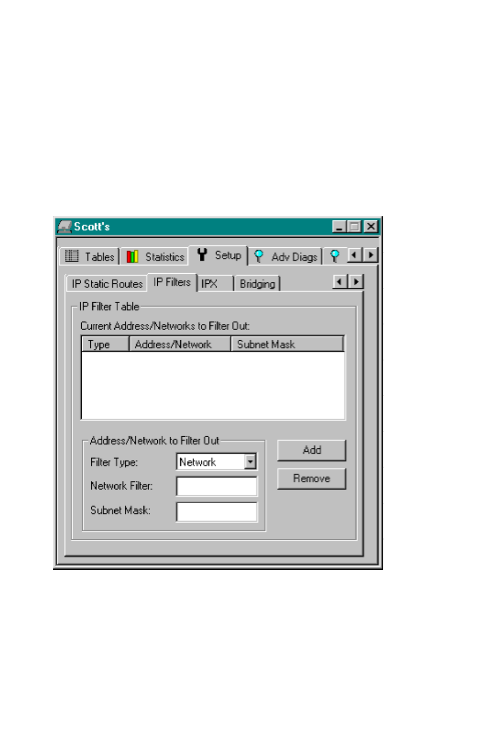 Ip filters tab | Ringdale ISDN User Manual | Page 59 / 165