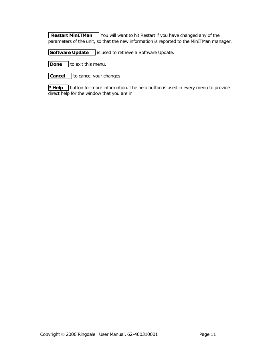 Ringdale Minit 5250E User Manual | Page 11 / 43