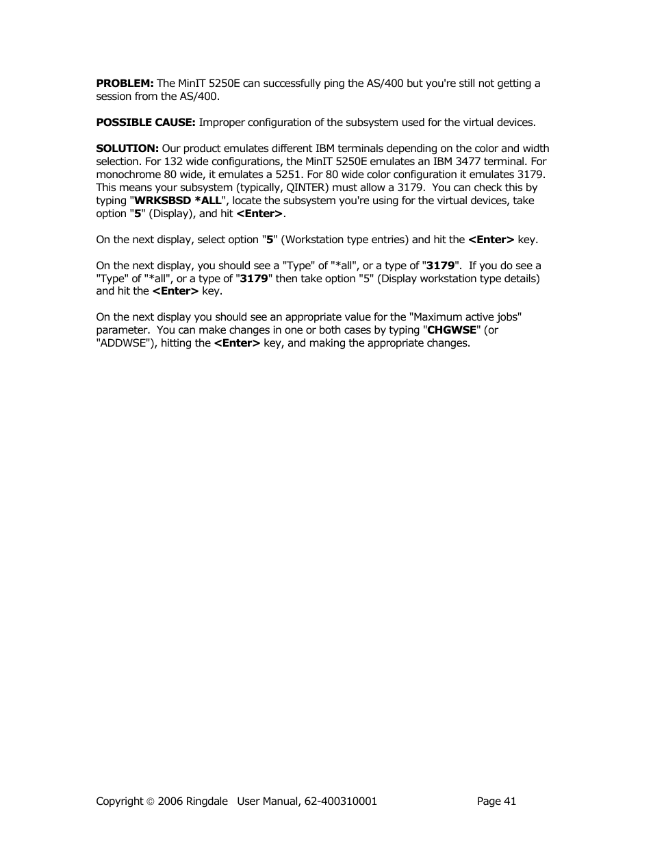 Ringdale Minit 5250E User Manual | Page 41 / 43