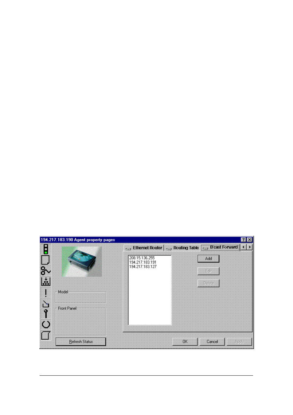 Broadcast forward page | Ringdale IP Router User Manual | Page 8 / 12