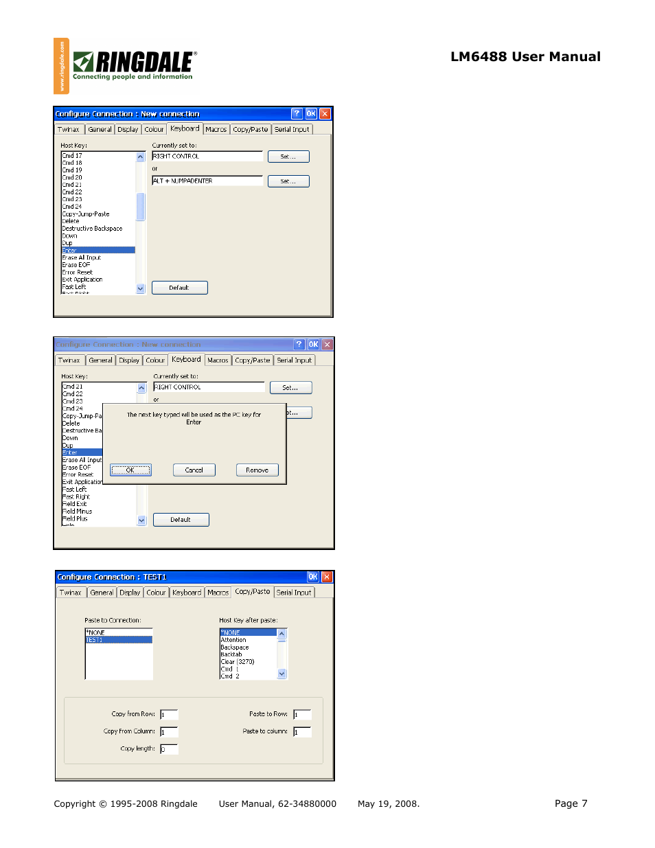 Ringdale Thin Twinax Terminal LM-6488 User Manual | Page 7 / 15