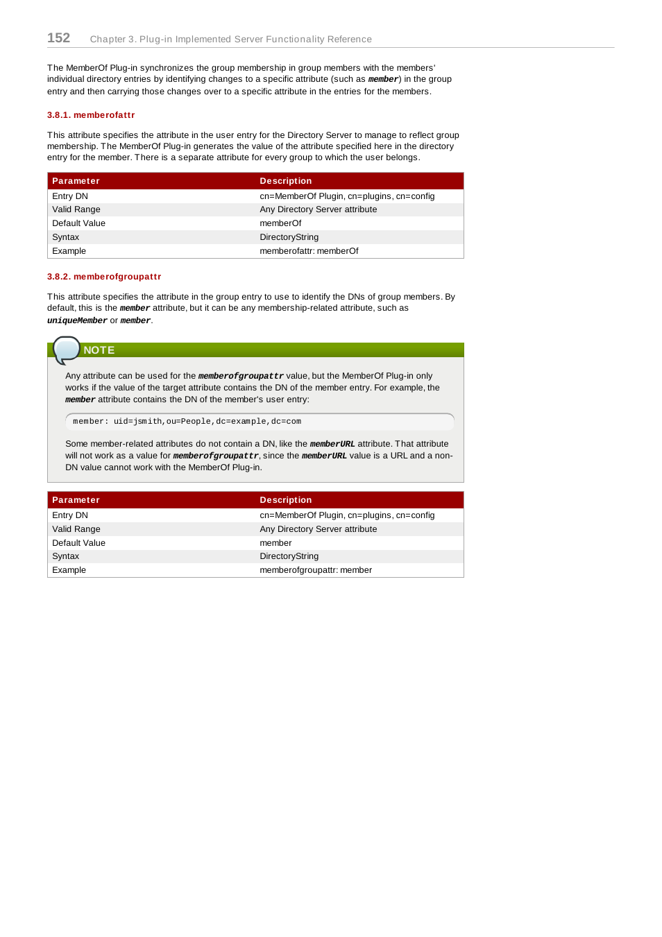 Memberofattr, Memberofgroupattr, Note | Memberofattr 3.8.2. memberofgroupattr | Red Hat 8.1 User Manual | Page 152 / 292