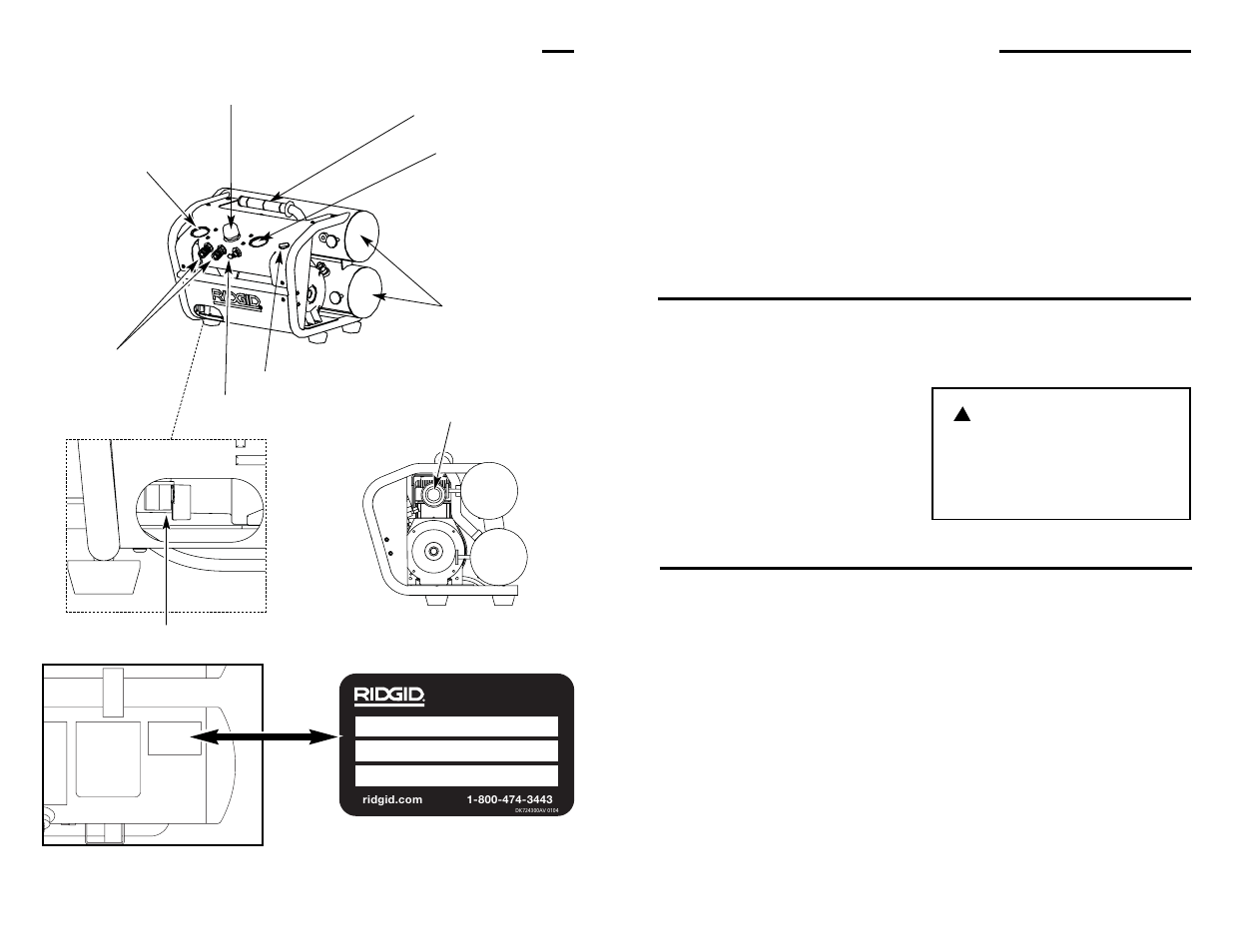 Apprendre à connaître votre compresseur d’air, Operating your air compressor, Warning | Rigid Industries RIDGID OF45175A User Manual | Page 13 / 36