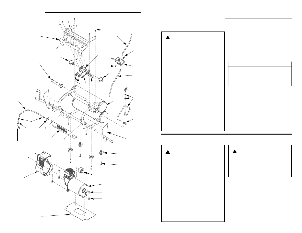 Spécifications du moteur et exigences électriques, Repair parts, Avertissement | Danger | Rigid Industries RIDGID OF45175A User Manual | Page 18 / 36
